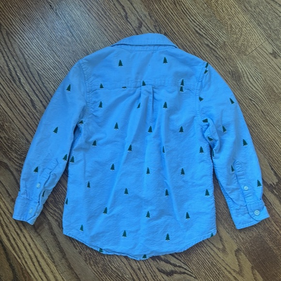 Gymboree Christmas Tree Button Down Shirt - Picture 3 of 4
